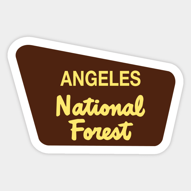 Angeles National Forest sign Sticker by nylebuss